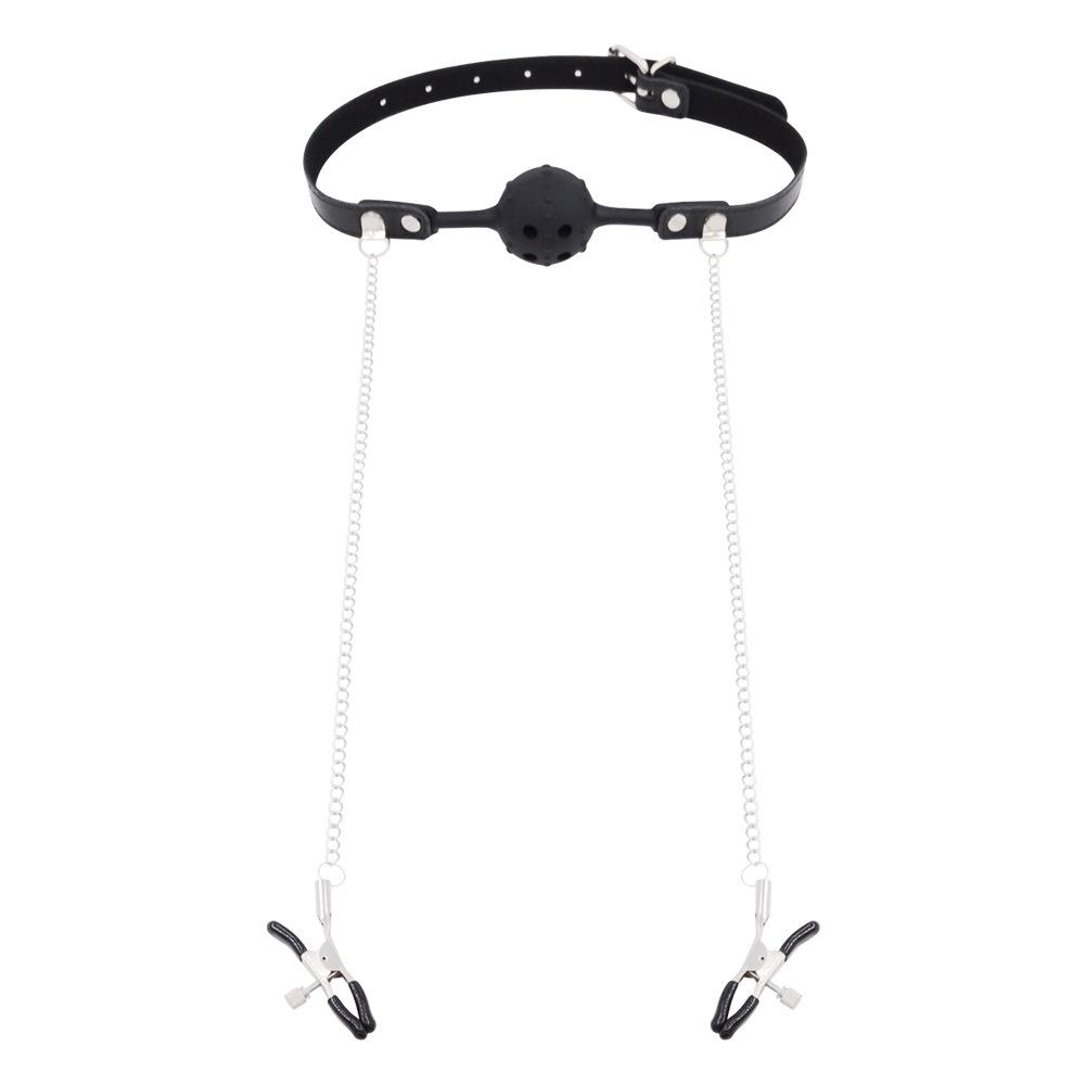 SM Training Requip Силиконовый шарик для рта Кляп-шар сексуальный зажим для сосков для мужчин и женщин Бондаж и дисциплина Взрослый секс-продукт