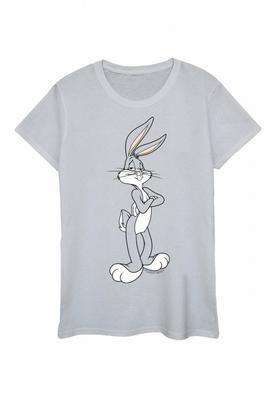 Женская/женская хлопковая футболка Bugs Bunny со скрещенными руками