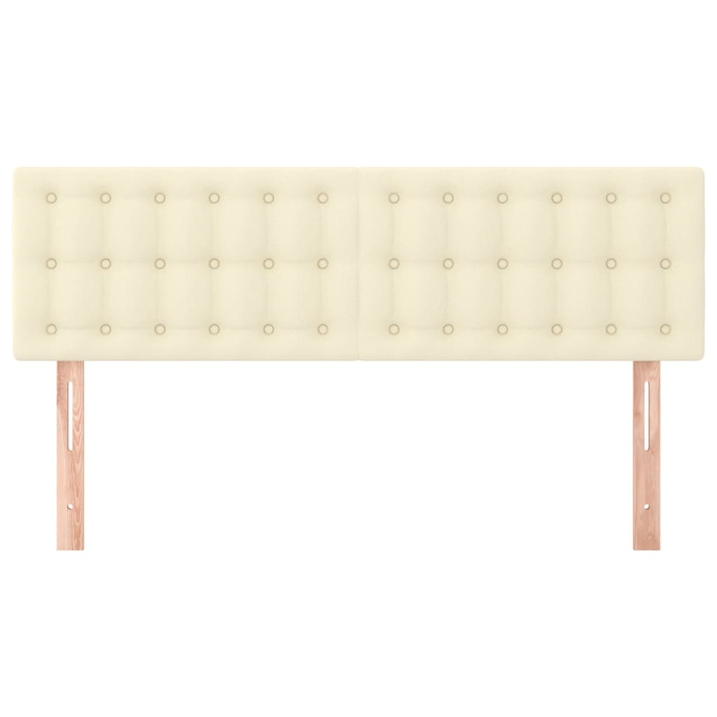 Headboards Cream 144 x 5 x 78 88 cm Faux Leather