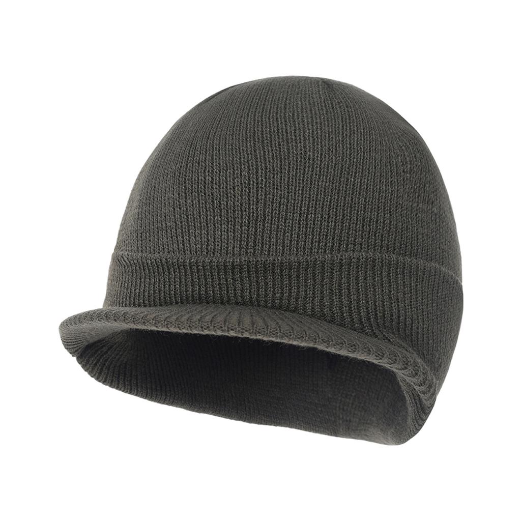 Зимняя, мужская, вязаная шапка, шерстяная шапка с полями, теплая, толстая шапка, подходит для улицы