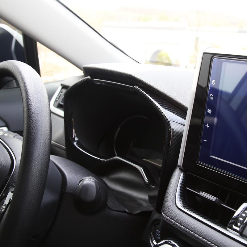 ABS углеродное волокно Декоративная рамка приборной панели Отделка Рамка панели приборов Отделка Крышка для Toyota