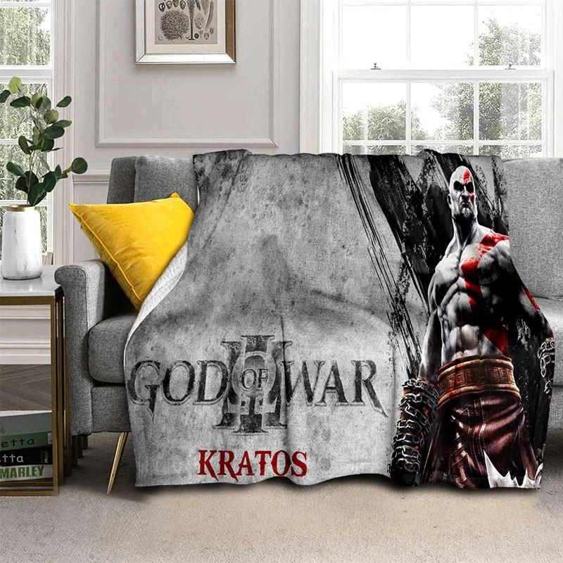 3D God of War Games Gamer Kratos HD одеяло, мягкое одеяло для дома, спальни, кровати, дивана, пикника, путешествия, офиса, одеяло, детское одеяло