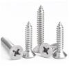 M1 M1.2 M1.4 M1.5 M1.6 M1.7 M1.8 M2 M2.2 M2.3 M2.6 304 Stainless Steel Phillips Recessed Countersunk Head Self Tapping Screw