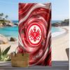 Пляжное полотенце Eintracht Frankfurt Football Print, Большое Мягкое Быстросохнущее Полотенце для Пляжа Кемпинга Плавания
