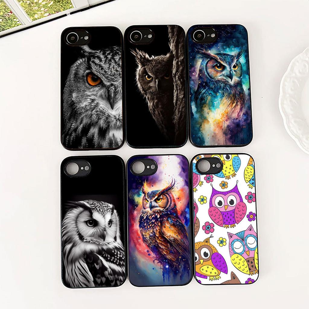 Soft Cover for Samsung Galaxy S24 S25 S23 FE Ultra Plus S7 Edge S25+ S23+ A56 5G Casing Phone Case Wallpaper Owl Bird