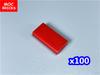 Нетоксичные 100 шт./лот Мок Кирпичи Плитка 1x2 Совместимы с 3069 30070 DIY Образовательные Строительные Блоки Аксессуары DIY Игрушка для Детей