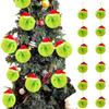 Christmas Rolling Ball Pendant: Fluorescent Green Faux Balls