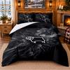 Printed 3Pcs Bedding Set Derby County Football Pattern Bed Sheet Pillowcase For Bedroom Decor