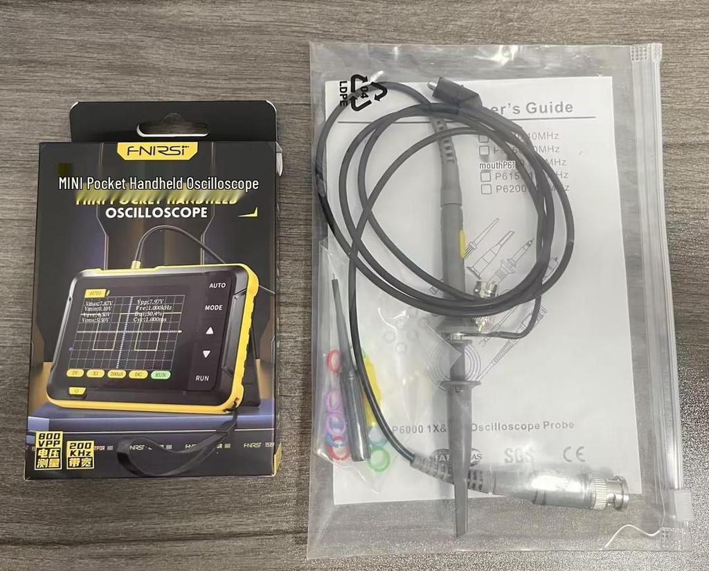 FNIRSI-DSO 152 Handheld Digital Oscilloscope for Beginners - Portable, Small, and Ideal for Teaching and Repairs