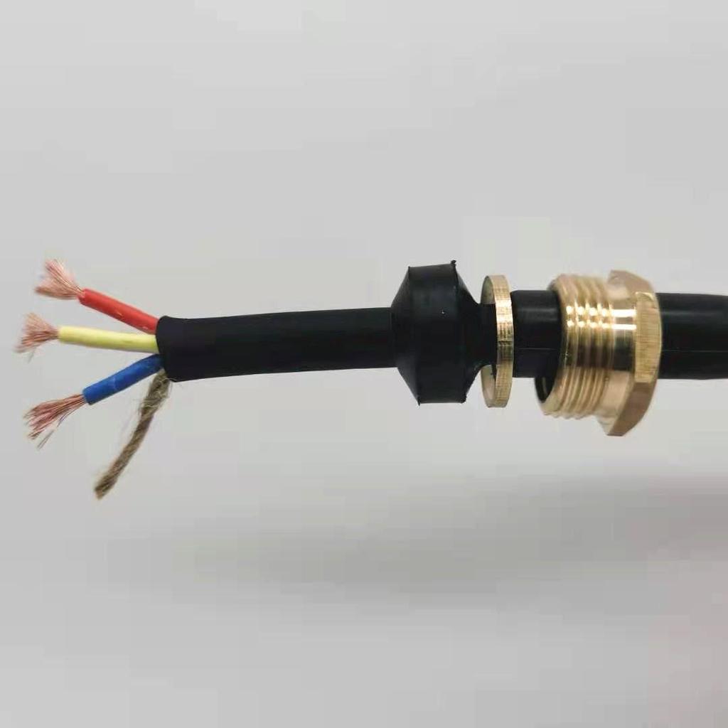 Ultra-Soft Waterproof Submersible Water Pump Power Cord with Copper Nut (Single & Three-Phase)