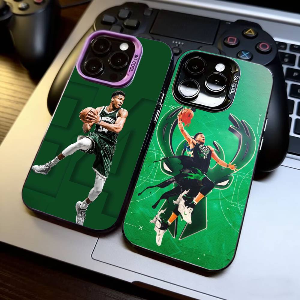 Giannis Antetokounmpo Phone Case For iPhone 17,16,15,14,13,12,11 Plus,Pro Max,XS,Colorful Silver Phone case Funda Cover