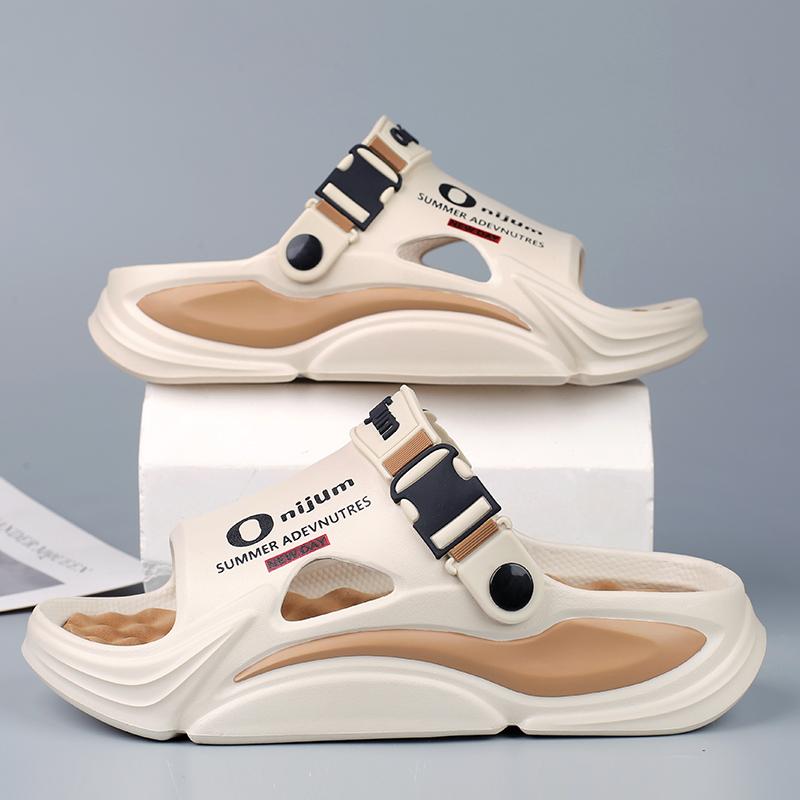 Летние мужские массажные тапочки для дома и улицы, сандалии для пляжа, удобные мягкие шлепанцы, сабо, повседневная обувь для мужчин и женщин, домашние тапочки