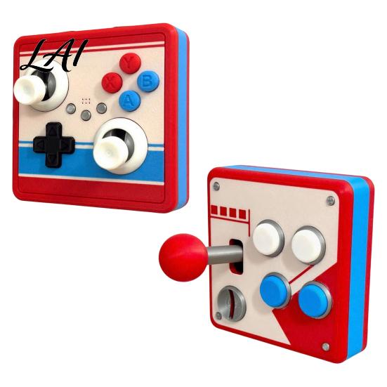 Game Controller Wall Decor Retro Arcade Light Switch Cover 1-Gang/2-Gang Plate with Joystick XYAB Mounted Display Buttons Gaming for Room