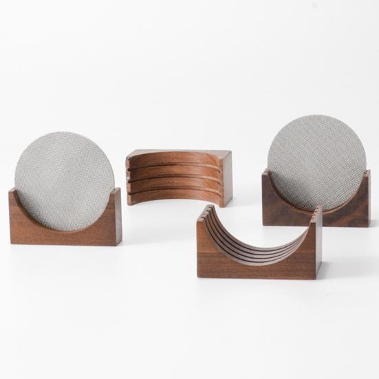 Держатель фильтра для кофе, полезный многоразовый домашний деревянный кронштейн для шайбы из орехового дерева, кронштейн для домашнего использования