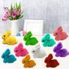 Easter Rabbit Ornament Eye-catching Colorful Foam Bunny Ornament for Indoor Outdoor Holiday Decoration