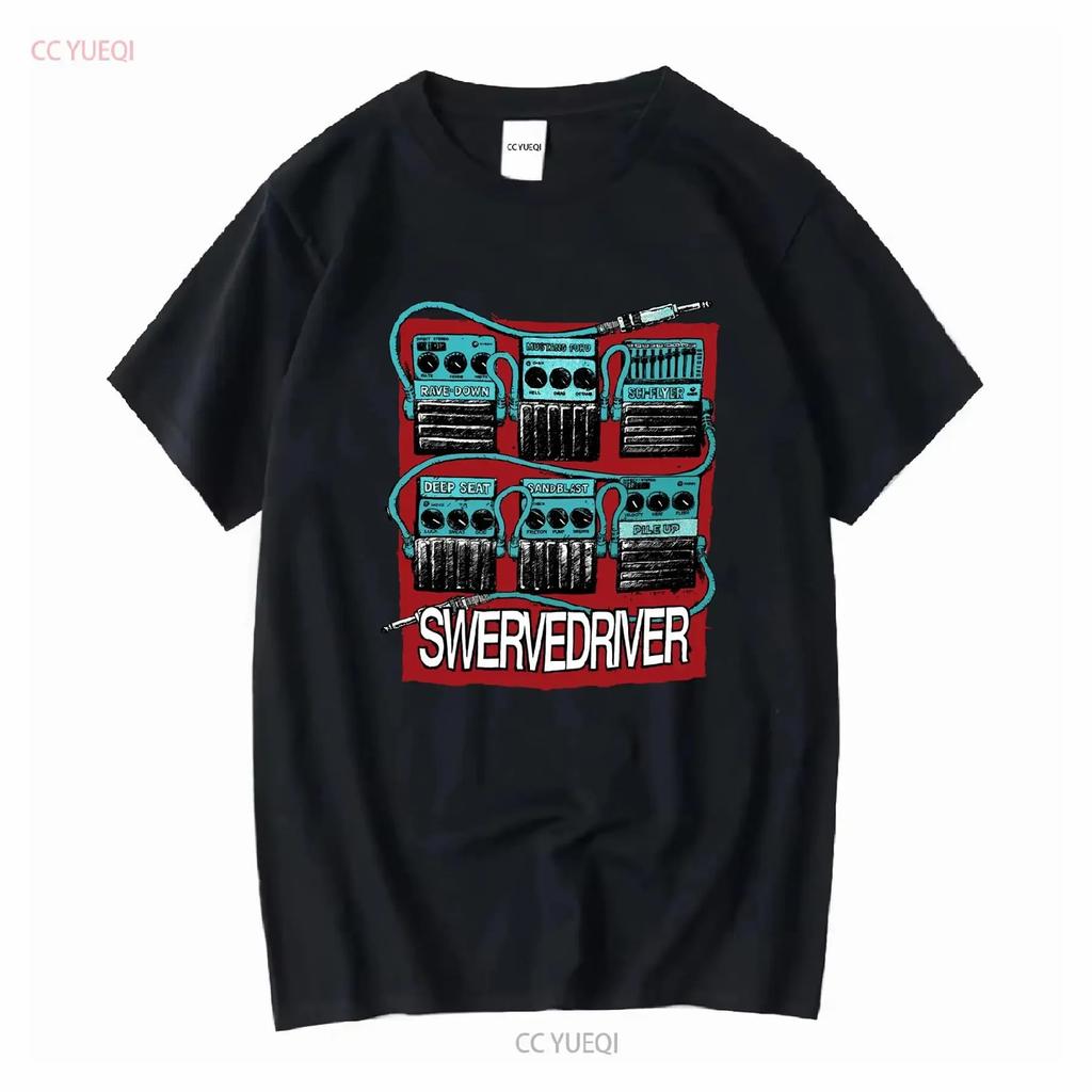 Винтажная футболка Swervedriver Raise PromoT 1991 года Shoegaze Педали Гранж MBV винтажная Стиль стритвир Слегка повседневная Растянутая