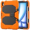 Для iPad Эйр 11 (2025)/(2024) Чехол со встроенной защитой экрана, подставка для ПК + силиконовый чехол для планшета