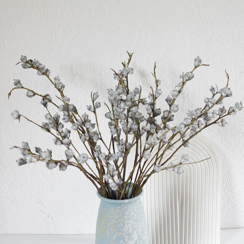 Yunnan Eucalyptus Dried Flowers with Small White Fruits - Medium and Large Diamond Eucalyptus Fruits for Home Decor.