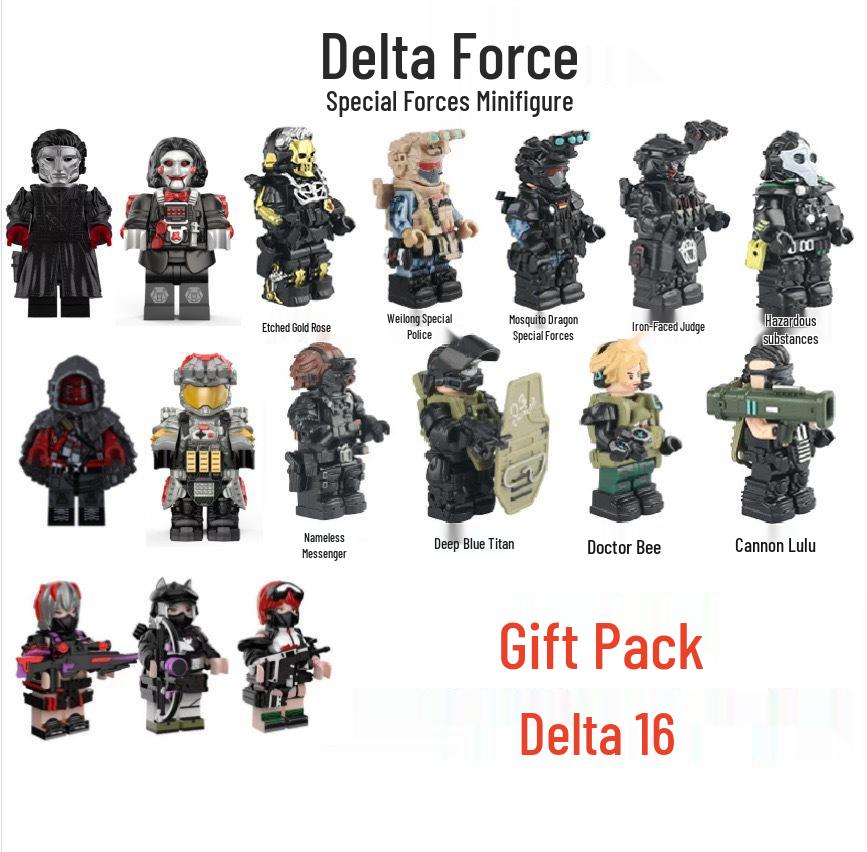 Конструктор Delta Mini Action Special Forces - Модель Фигурки Глубокий Синий