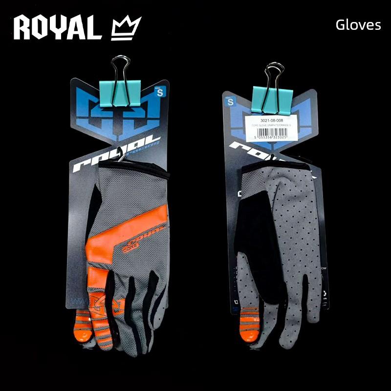 [Special Offer] British Royal Gloves Men's Long Finger Cycling Gloves for Mountain Bikes Dh Amxc Riding Gloves