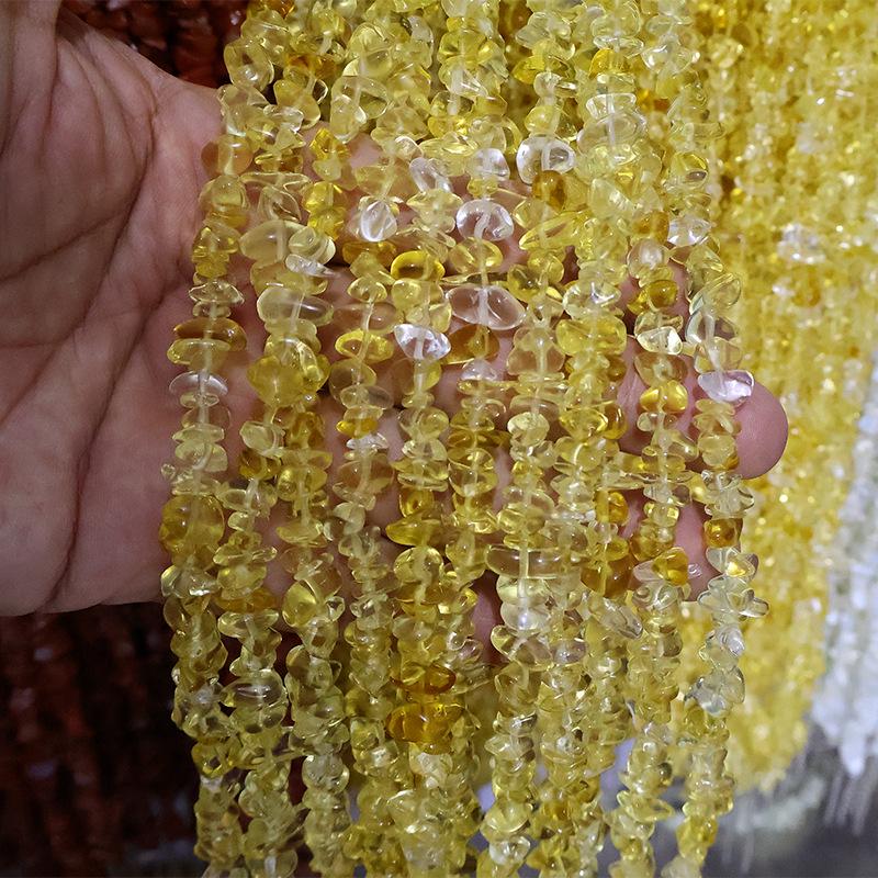 Натуральный неровный хрустальный гравий для DIY-украшений: Ожерелья, Браслеты и Бусины