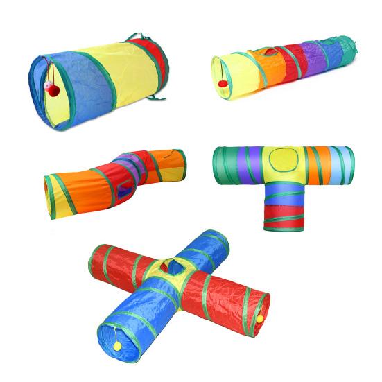 Игрушка-туннель для кошек Т-образная форма Большое пространство Креативный Устойчивый к укусам Устойчивый к царапинам Избавляет от скуки Упражнения для тренировок