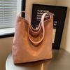 Сумка через плечо Velvet Hasp для женщин, однотонная сумка на плечо, простая и мягкая сумка, мода, красота