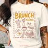 Футболка Brunch Oclock Летняя Модная Любитель Завтрак Еда Для Гурмана винтажная Стиранная Мягкая Дышащая Удобная Унисекс мужская