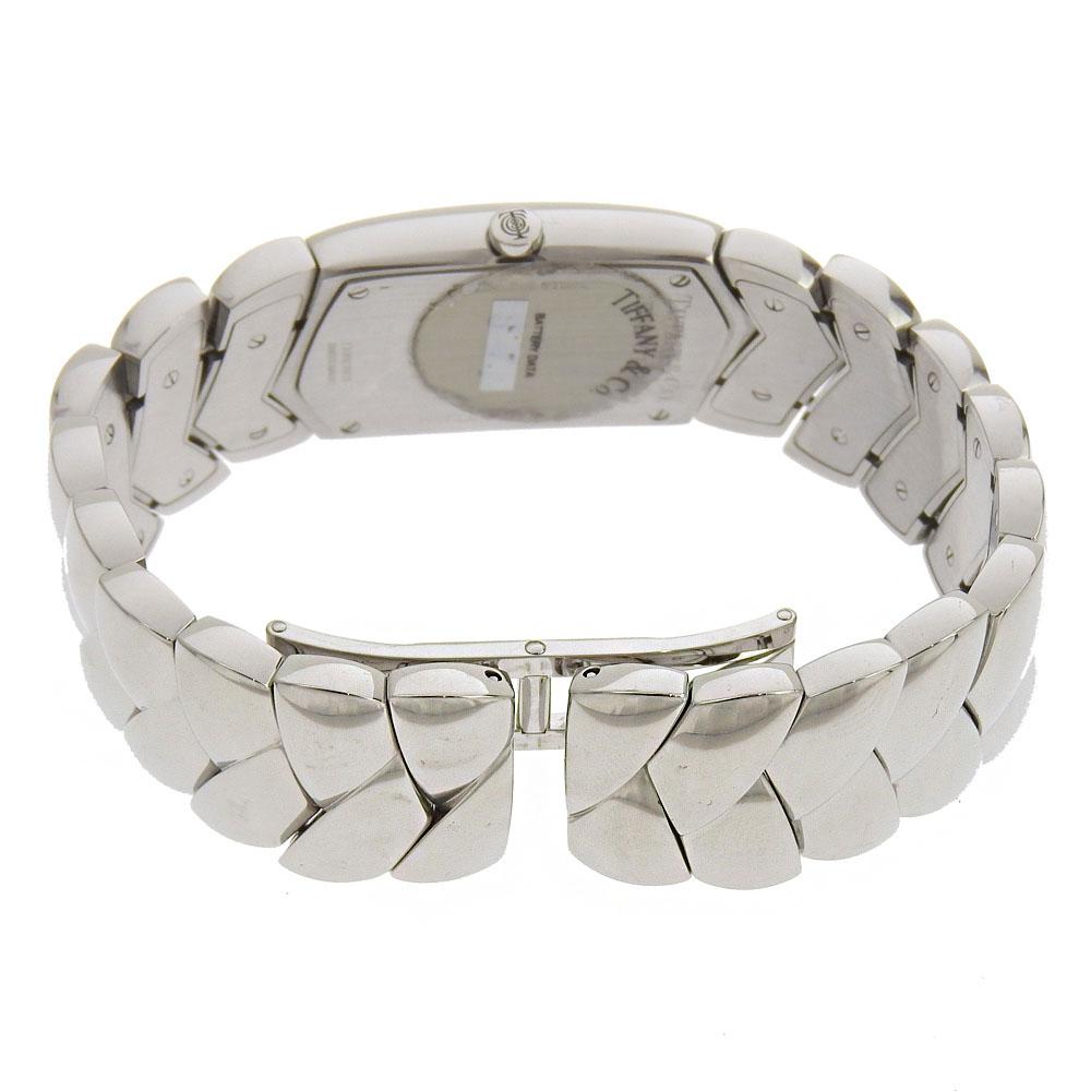 TIFFANY&Co. Часы Tisolo Z6301.10 черный циферблат нержавеющая сталь кварцевые аналоговый дисплей женские б/у