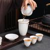 Pure White Ceramic Kung Fu Tea Set