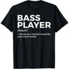 Bass Player Definition Bassist for Musicians T Shirts Great Gift Idea for Christmas Guitar Humor Tee Short Sleeve Loose Clothing