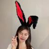 White Bunny Ears Headband Long Plush Rabbit Ear Hair Hoop Halloween Cosplay Costume Accessory Party Wear