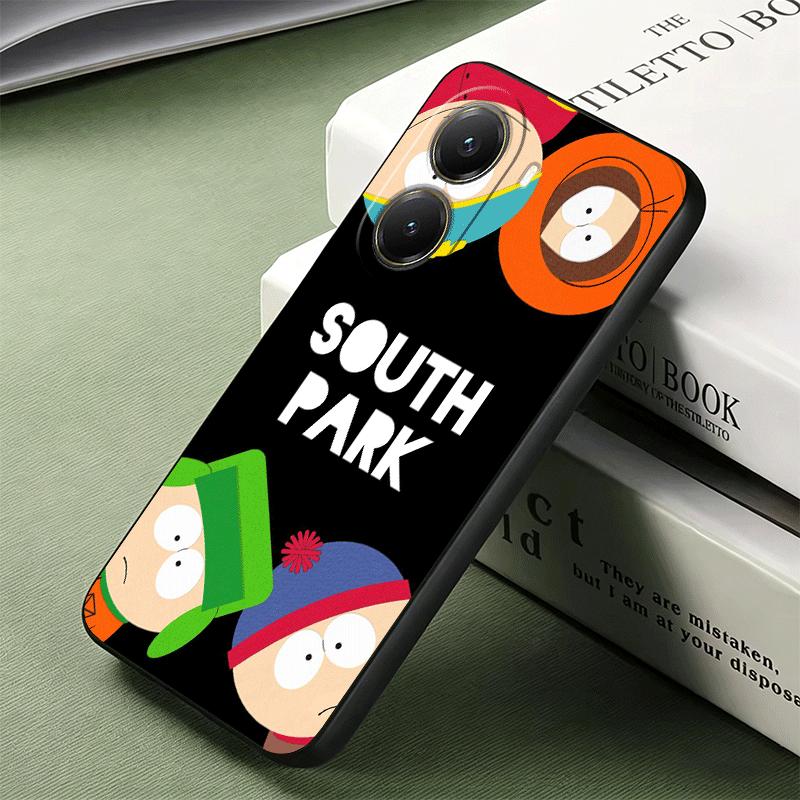 Мультяшный S-South P-Parkes Мягкий чехол для телефона для Xiaomi Poco X5 X6 X7 X8 Pro Max X3 F7 F8 Ultra M8 M7 M6 M5 Redmi 15 15C 14C 13C 12C