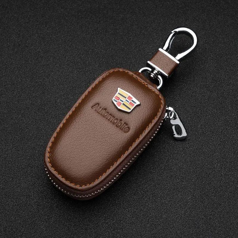 cvtbfl1 Car Key Case for Cadillac Logo Escalade CTS ATS SRX Deville BLS XT4 XT5 XT6 STS XTS SLR XLR CT4 CT5 CT6 Key Storage Accessories