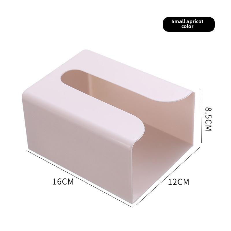 Пластиковая настенная коробка для салфеток, самоклеящаяся, без проколов, держатель для бумажных полотенец, перевернутый вверх дном, экономящий место контейнер для салфеток для ванной комнаты