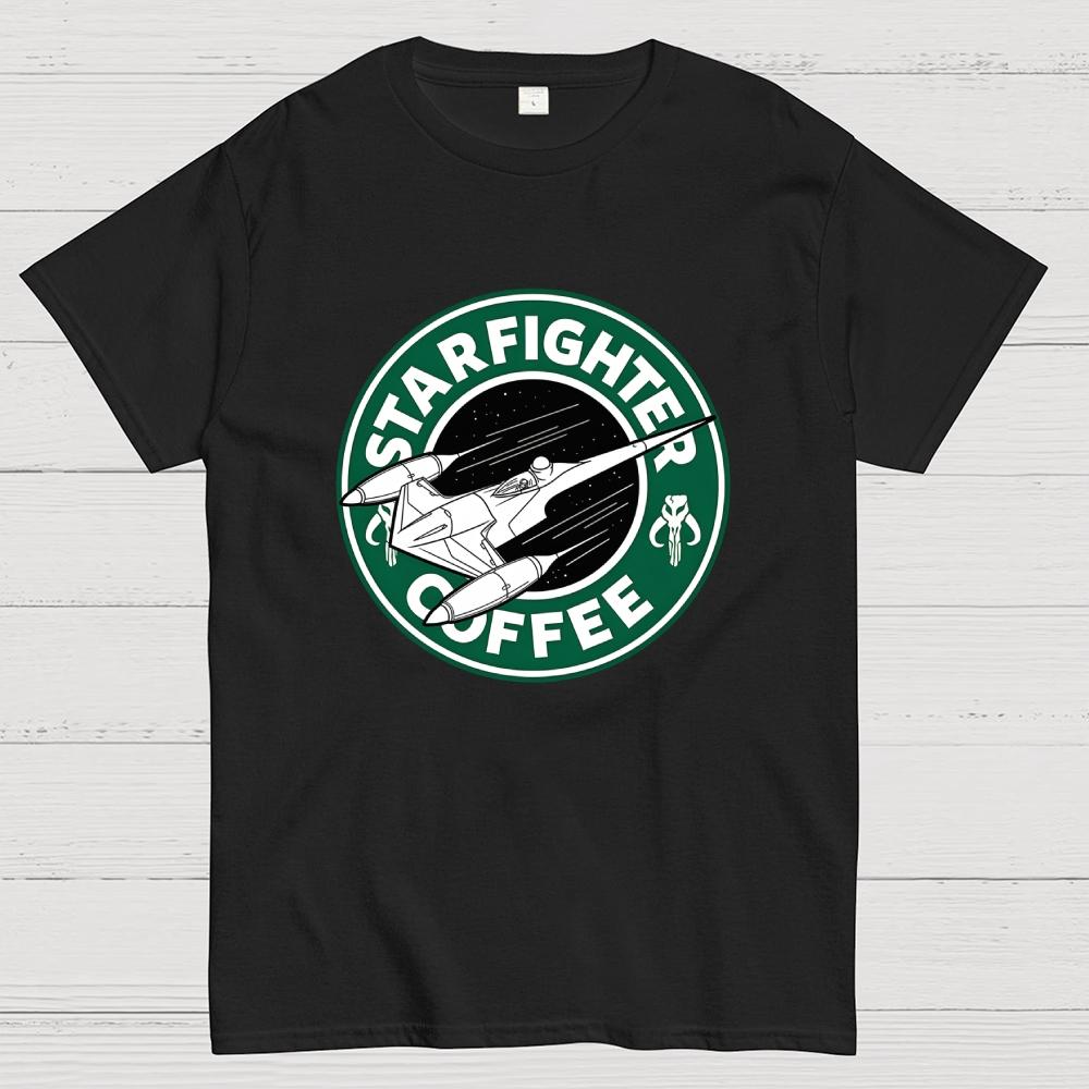 Starfighter Coffee Cotton Casual Cool Loose T-Shirt