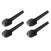 4PCS Viola Tuning Pegs Ebony Punching String Shaft Peg Replacement Violin Accessories Black