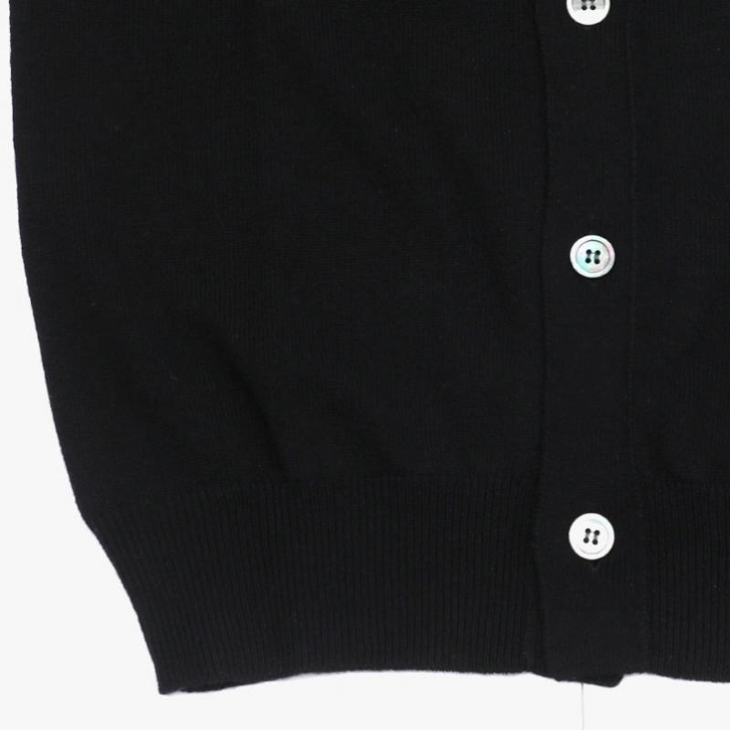 Comme Des Gar Ons Play Double Red Heart Wappen V Neck Cardigan Ax N058 051