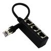 Разветвитель Ethernet-кабеля Сетевой адаптер Разветвитель Ethernet 1 к 3 кабелю Rj45 Lan Ethernet Адаптер-разъем
