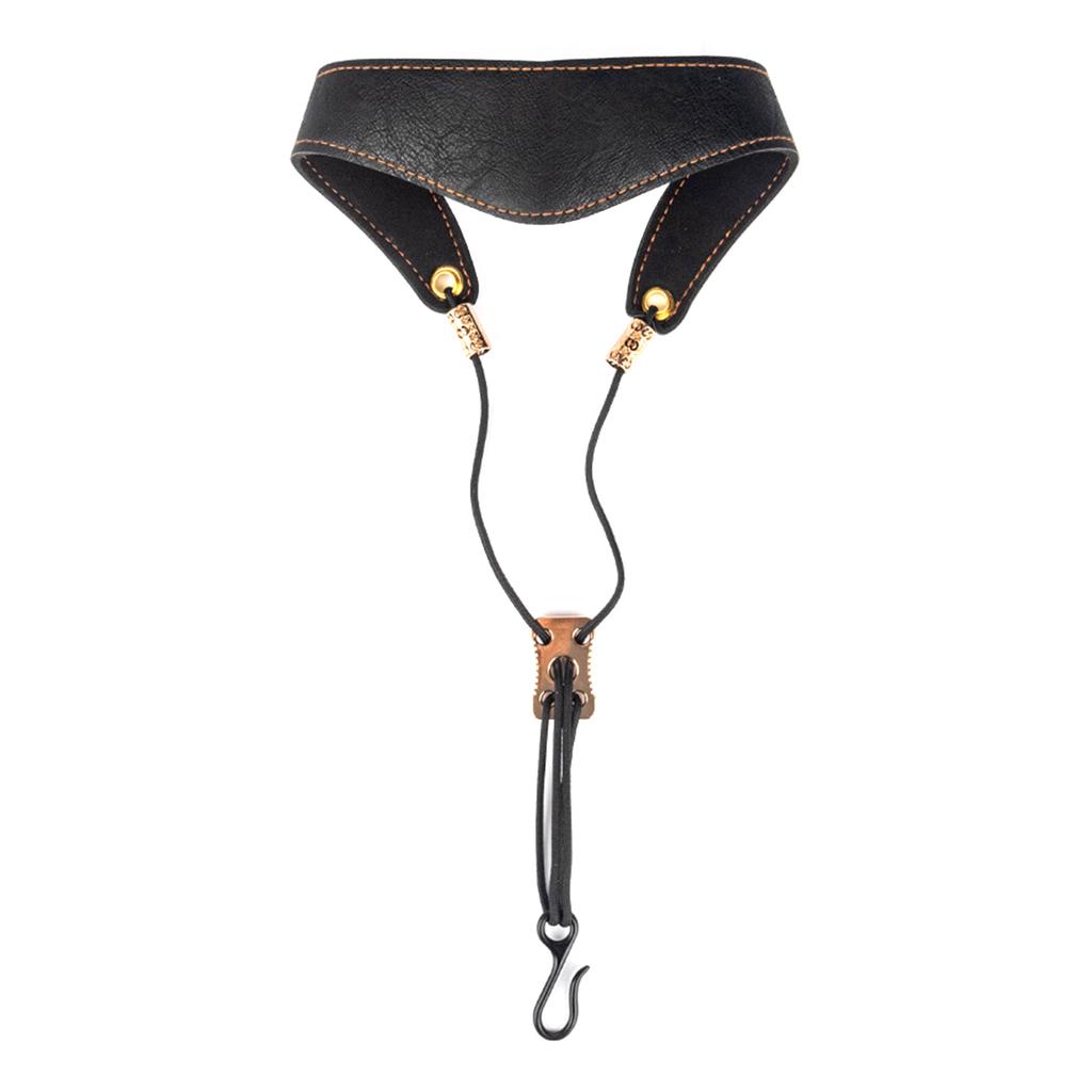 Регулируемый по длине ремень для саксофона, мягкий, из искусственной кожи, дышащий, с мягкой подкладкой, улучшенный для альт- и тенор-саксофона