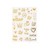 Instant Gold Stamping Tattoo Stickers Fake Body Art Sticker Temporary Tattoo  Finger Hand Legs Arm