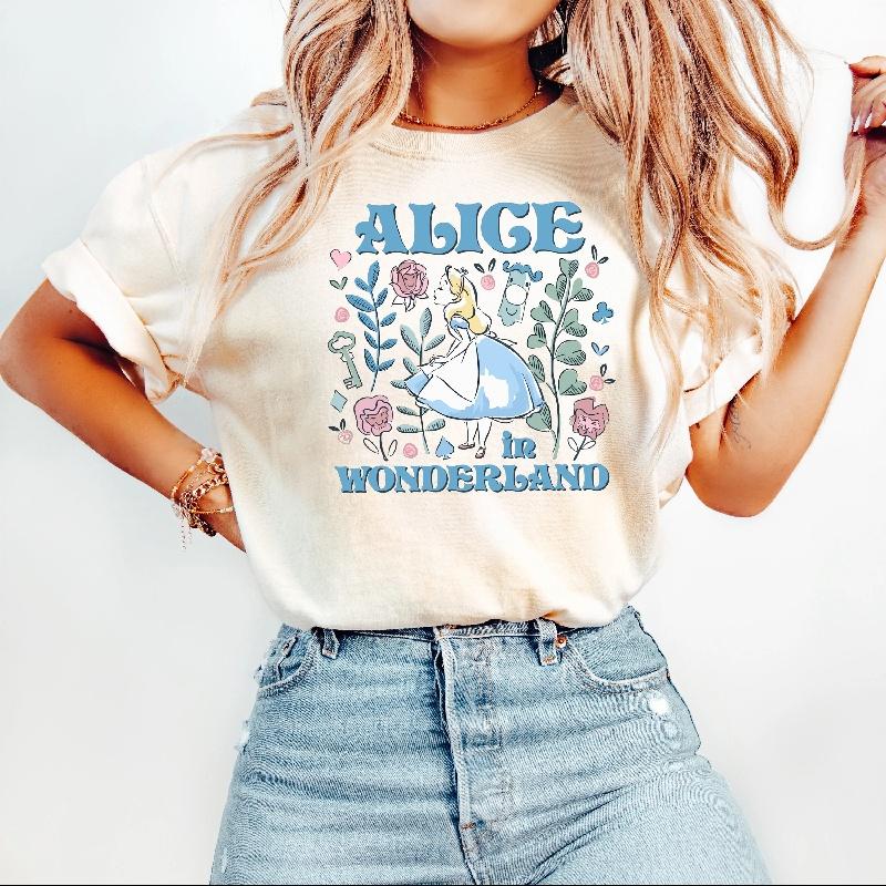 New Cartoon Princess Anime Fashion High Quality Printed Womens Short Sleeve Loose Casual TShirt