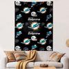 Miami Dolphins Tapestry Wall Hanging, NFL Football Logo Vintage, Wall Decor for Bedroom Living Room Dorm