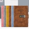 Square Lockable Journal PU Premium Quality Notepad Creative PU Leather Notebook  Travel