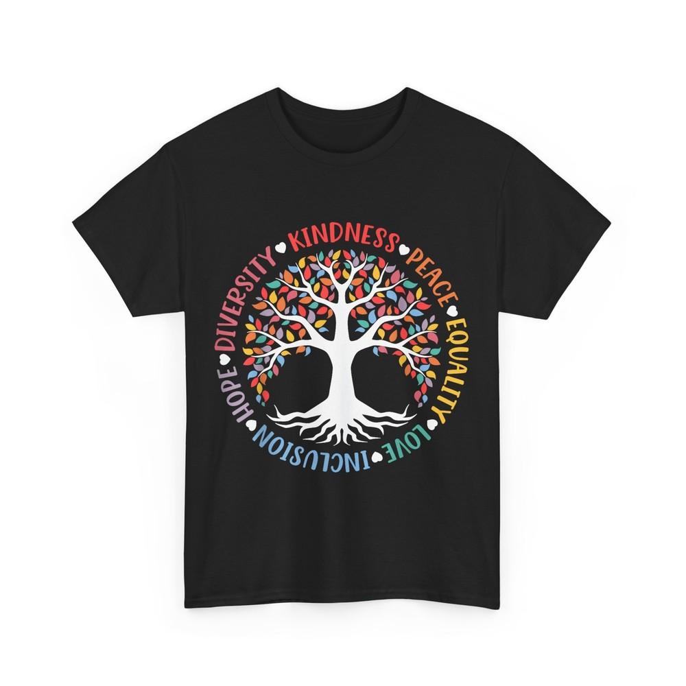 Kindness Peace Equality Love Inclusion Hope Diversity Retro T-Shirt