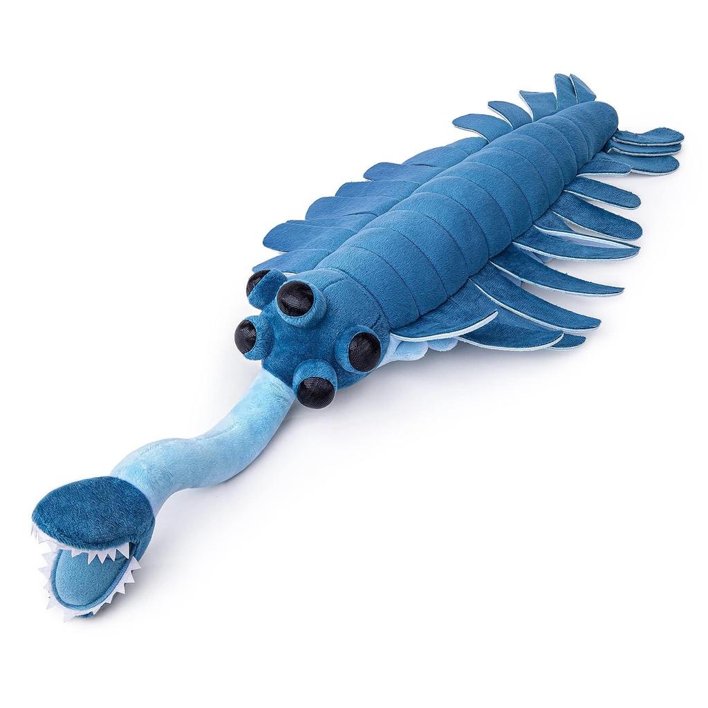 Lilizzhoumax Paleontology Opabin Sea Scorpion Plush Animal Stuffed Cambrian Animal Plush Deep Plush Toy for Boys and Home Length 63CM Series, Toy,
