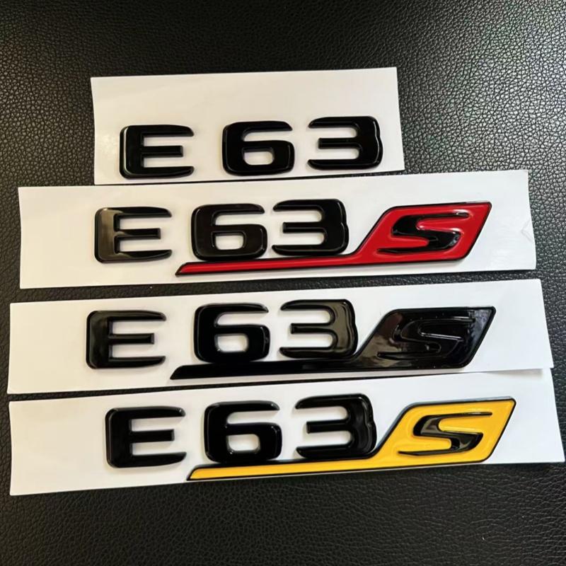 For black car letters E63 E63S logo logo sticker car suitcase badge decal Mercedes Benz E63 E63S W213 accessories IZ9