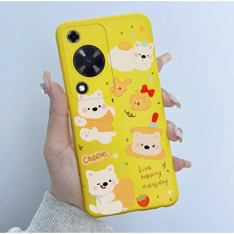 Чехол для телефона Huawei Nova Y72 Чехлы 6,75" Милый Чехол-Панда Астронавт Для Huawei Enjoy 70 NovaY72 MGA-LX3 Мягкий Силиконовый Корпус