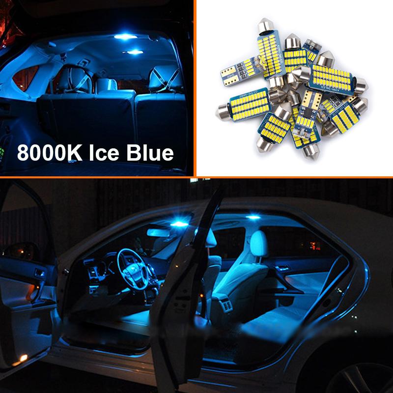 14Pcs Canbus LED Interior Ceiling Map Dome Trunk Light Kit For Seat Leon MK2 1P 1P1 2005-2009 2010 2011 2012 Car Accessories ik,098