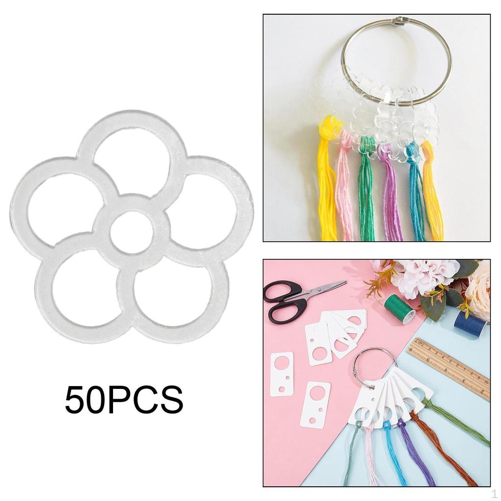 50 штук ниток мулине капли прозрачные шпульки швейные намотки прозрачные для дома